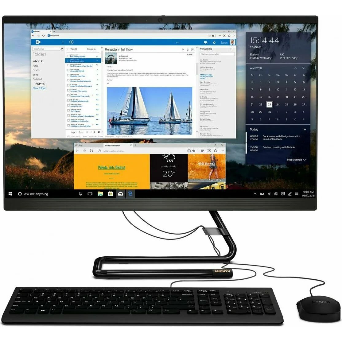 Моноблок Lenovo IdeaCentre AIO A340-24IWL F0E800N6RK