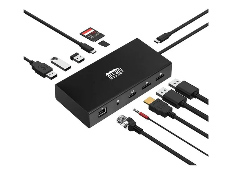 Adesso 78545101 док-станция USB-C 12-in-1 с DisplayPort и HDMI